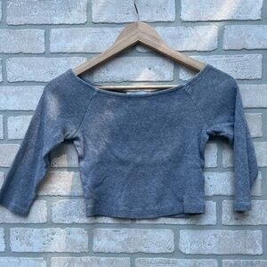 Mid Sleeve Crop Top